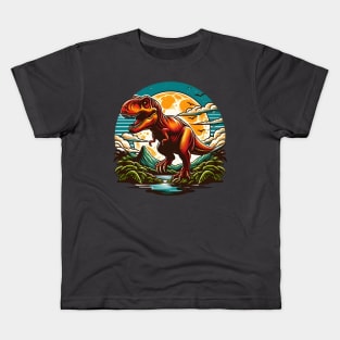 Retro T-Rex Kids T-Shirt